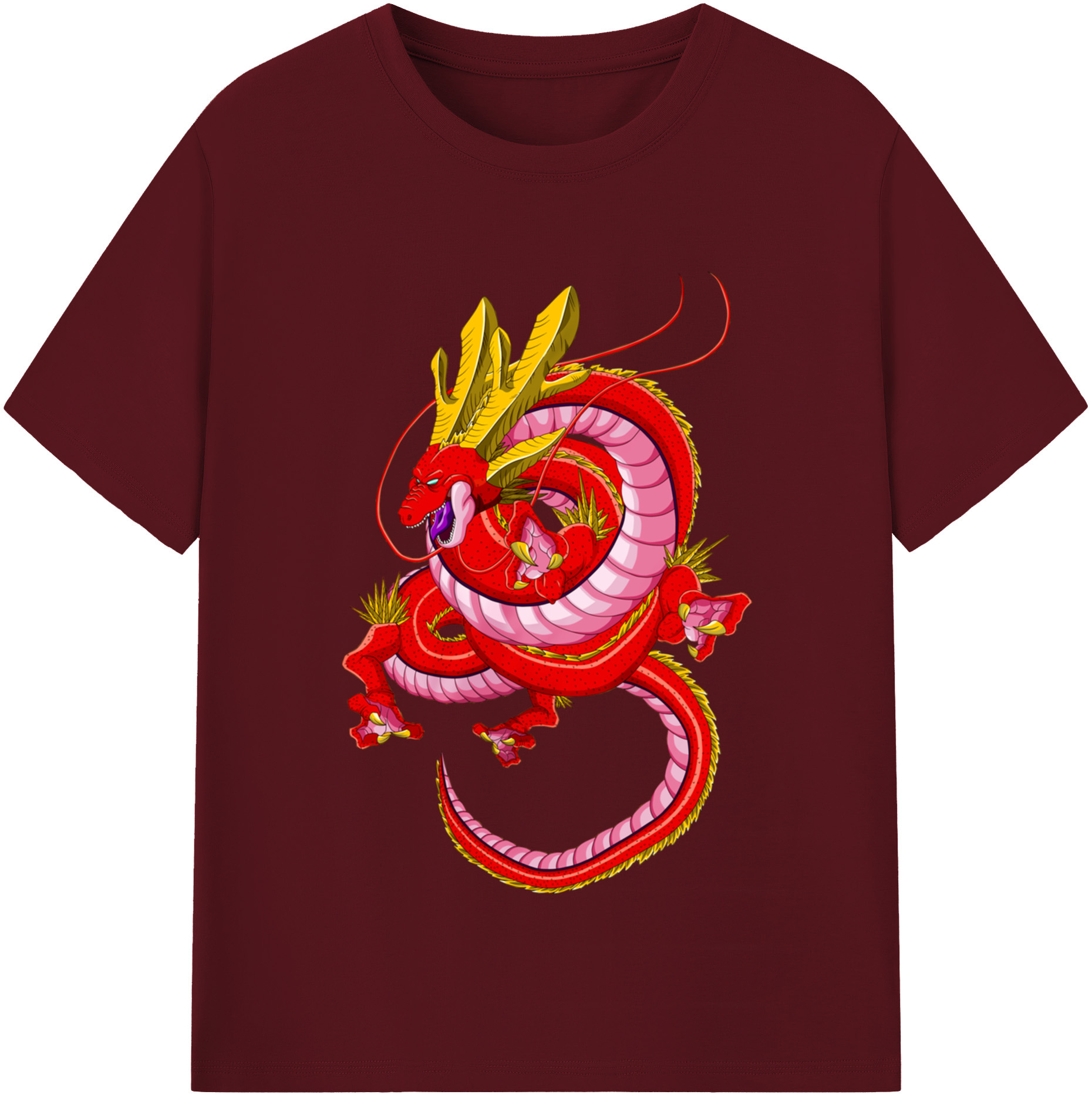 （画像用） ドラゴンボール 神龍 シェンロン DRAGON BALL Shenron 綿100％半袖Tシャツ（フロントプリント）
